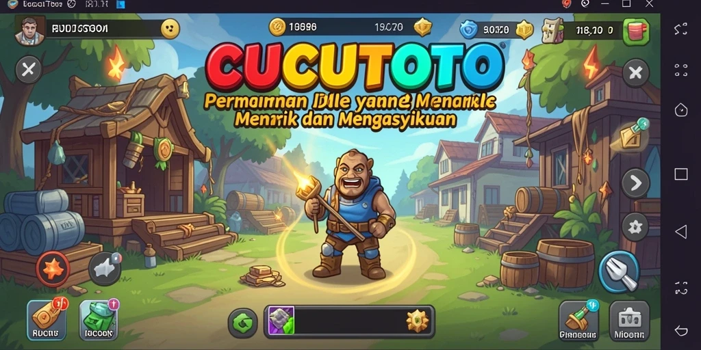 Tampilan gameplay <strong>CUCUTOTO</strong> yang menarik dan interaktif.