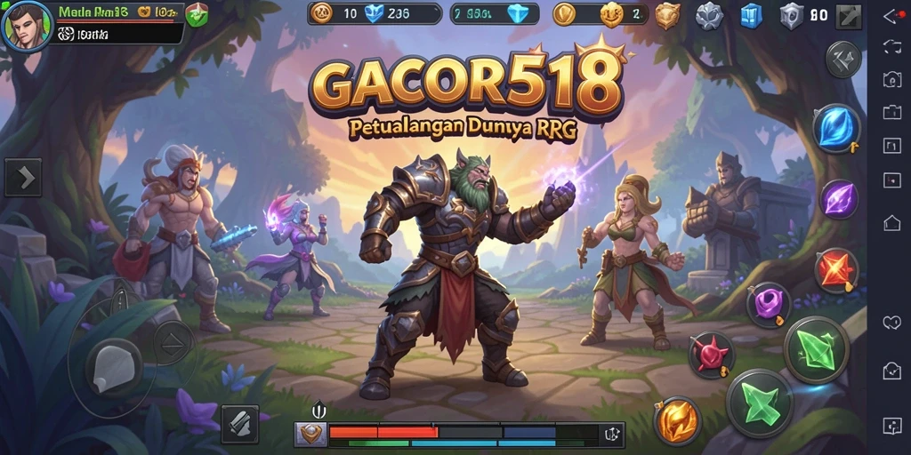 Tampilan menarik dari gameplay RPG GACOR518 yang seru.