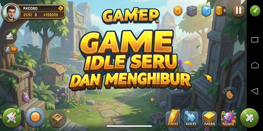 Screenshot GAMERP menunjukkan keseruan gameplay Idle yang seru.