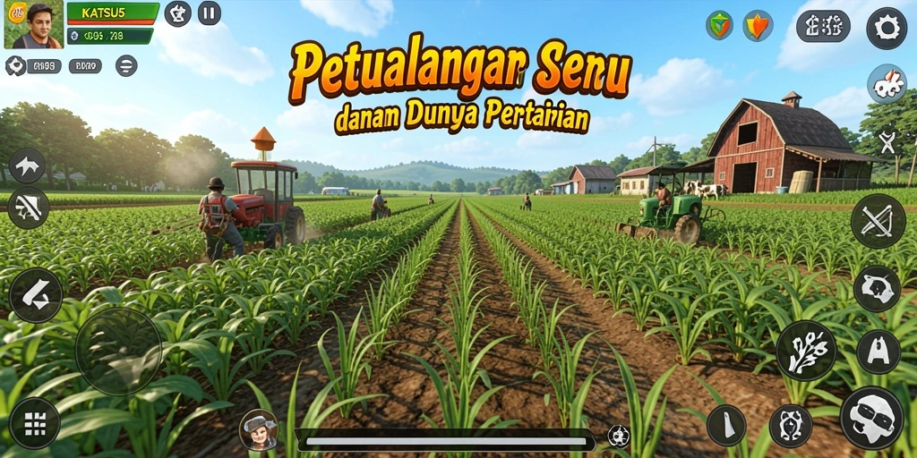 Gameplay menarik dalam menanam dan merawat tanaman.