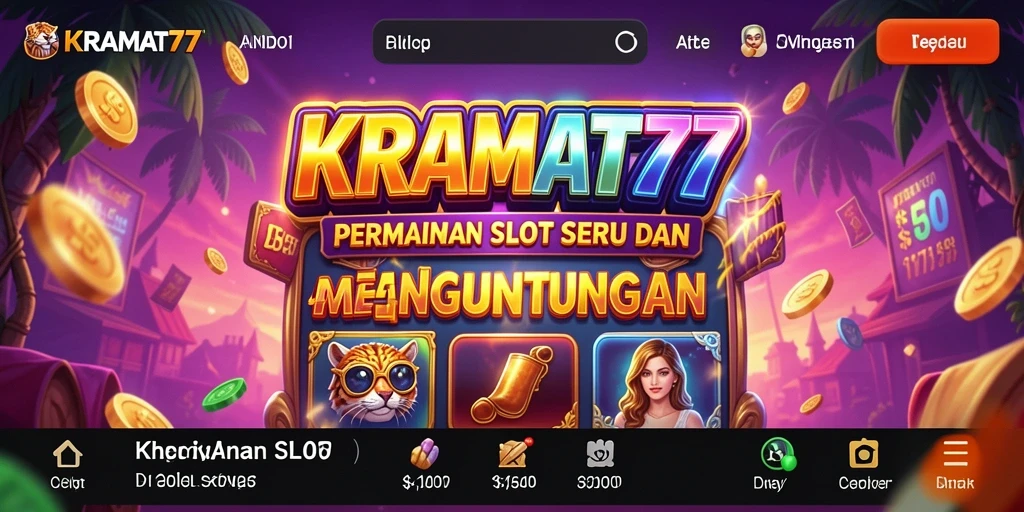Tampilan gameplay KRAMAT77 dengan animasi Slot yang memukau.
