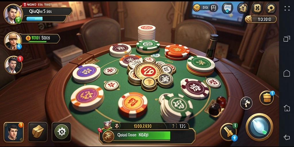 Screenshot TONGWD menunjukkan serunya gameplay QiuQiu.